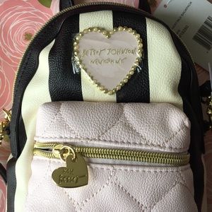Betsey Johnson NWT mini backpack style purse